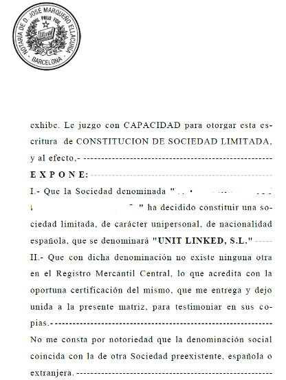 registro nombre Unit Linked