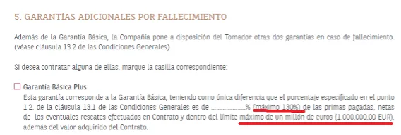 beneficiario riesgo unit linked